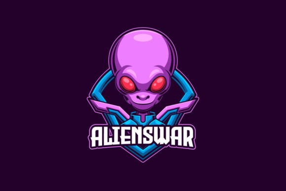 Alien War Mascot Game E-sport Logo: A Dynamic Brand Asset