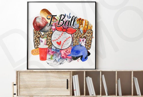 Capture the Spirit of Game Day with T-Ball Mama Png and Doodle Font