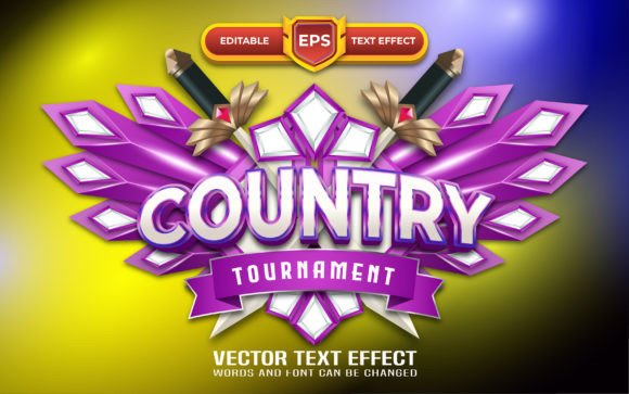 Country 3D Game Logo with Text Effect: A Designer's Quick Start