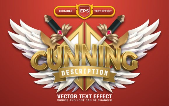 Cunning 3D Game Logo with Text Effect: A Designer's Secret Weapon