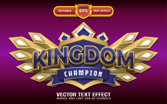 Dominate Your Visuals with Kingdom 3D Game Logo Text Effects