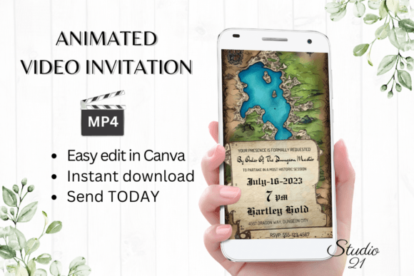 Dungeons & Dragons Game Invitation GA107: Your Digital Quest Awaits