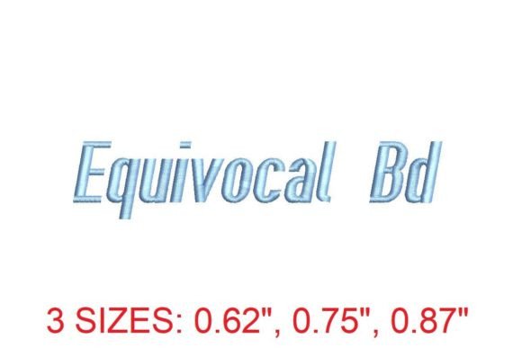Equivocal BD Embroidery Font: A Stitch in Time for Your Brand