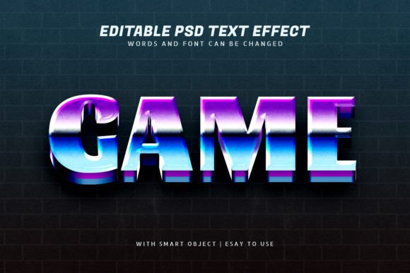 Game 3d Retro Text Effect Editable: A Designer's Shortcut to Impact