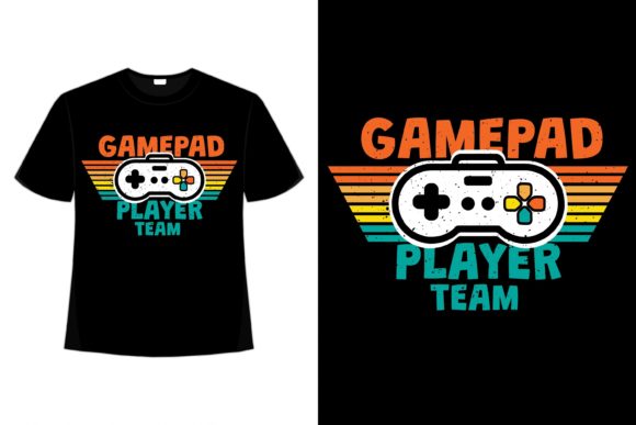 Game On: Unlocking the Power of T-shirt Game Pad Player Team Typography