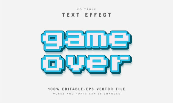 Game Over Pixel Text Effect: A Retro Design Asset