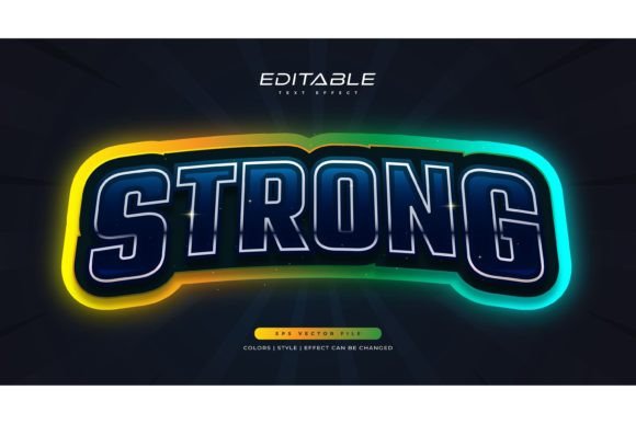 Glow Up Your Graphics with a Neon Game Text Style
