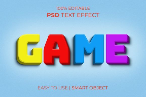 Instant Vibrancy: The Game Multi Color Text Effect