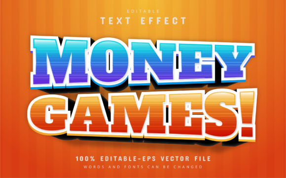 Money Game Text Effect: Bold Typography for Impactful Designs