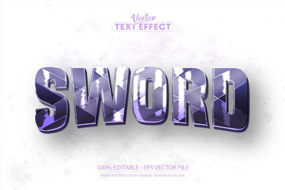Sword Text Effect: Unleashing a Bold Cartoon Style