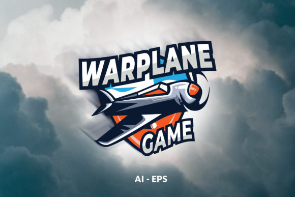 War Plane Game - Logo Template: A 100% Vector Asset for Dynamic Branding