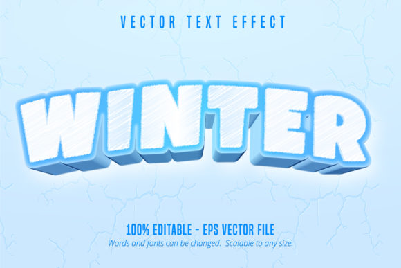 Winter Game Style: A Playful Text Effect for Designers